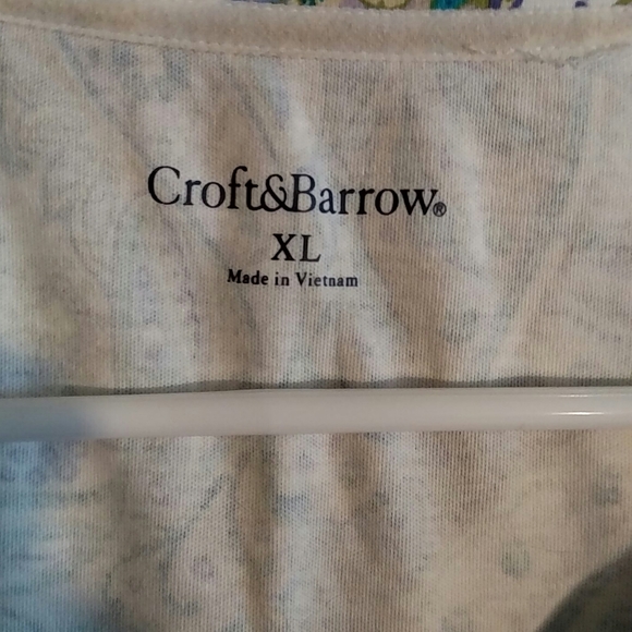 Croft & Barrow Womens XL Paisley Blouse - Picture 2 of 4